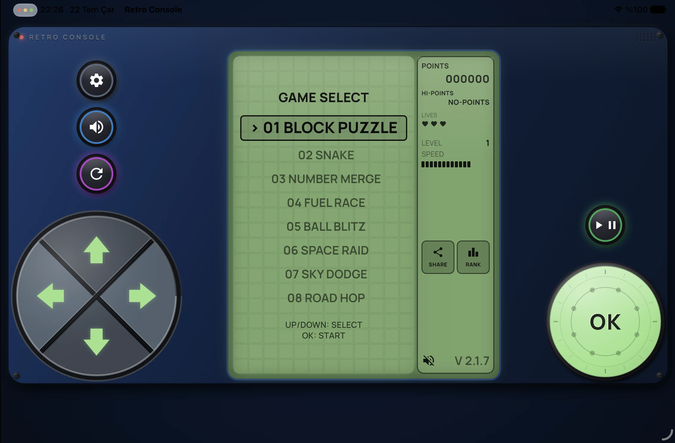 Retro Console screenshot